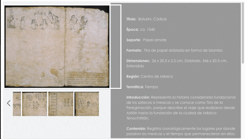 Códice Boturini Tira de la Peregrinación