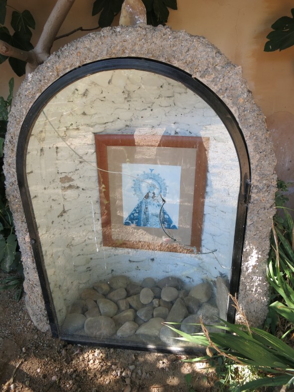 Primer plano de la virgen