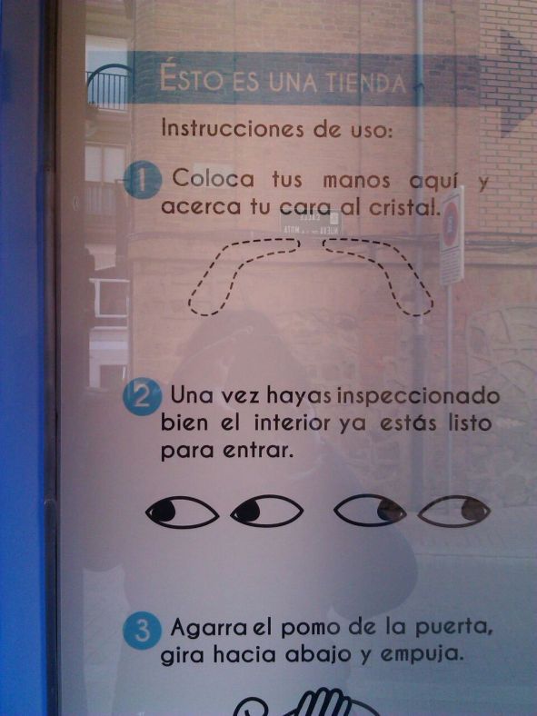 Para entrar en una tienda