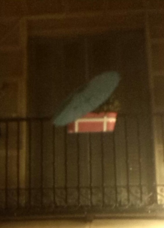 Maceta con sombrilla