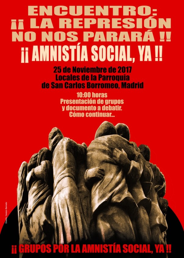 Cartel Encuentro La represión no nos parará copia